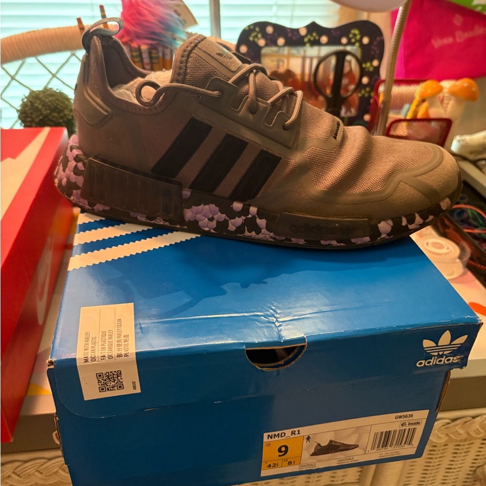 Adidas NMD_R1 Sneakers in Brown and Black
